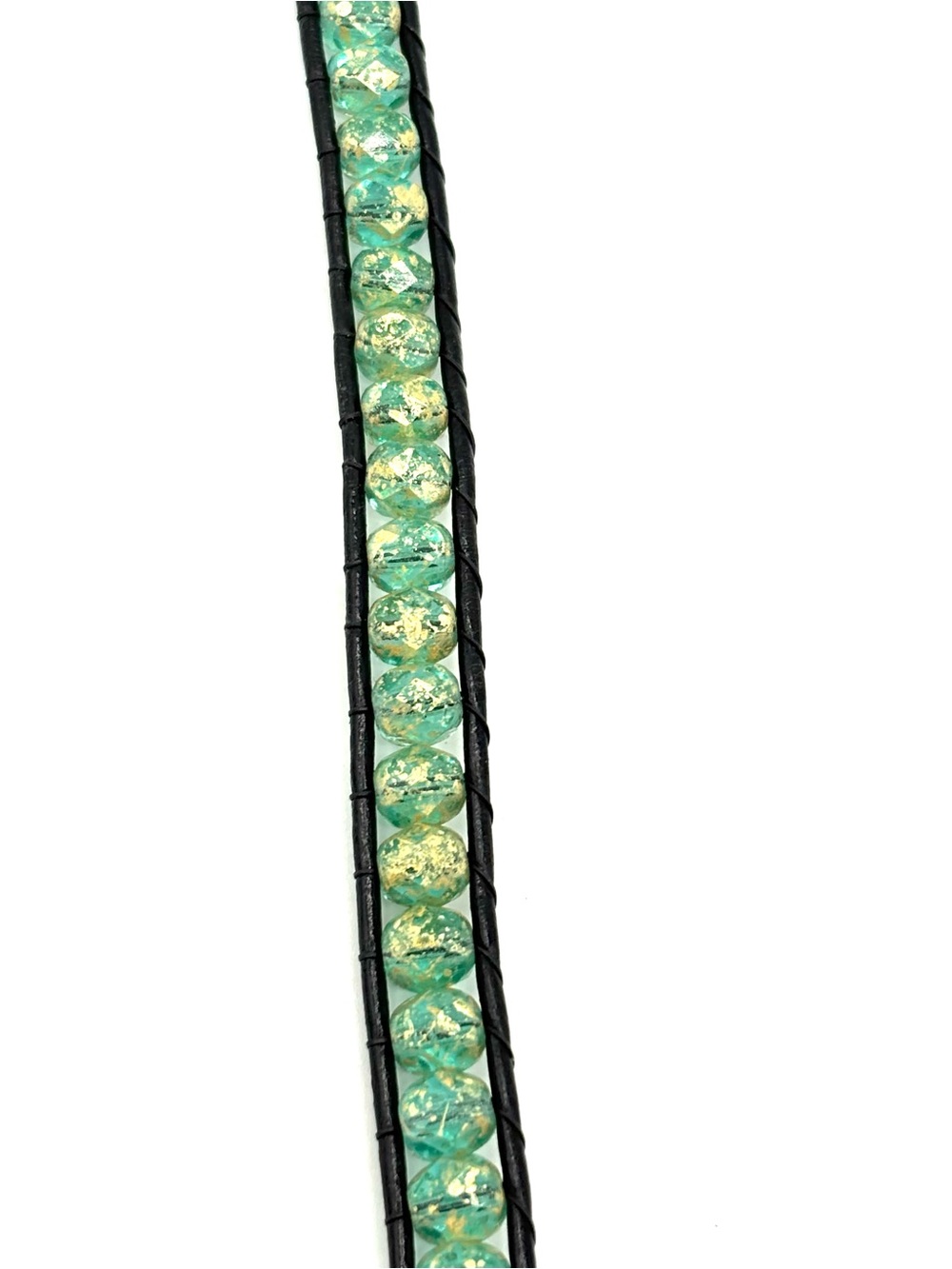 Hand Crafted Multi-Strand Beaded Wrap Bracelet with Imperial Jasper Pendant - Picture 11 of 11